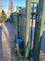 Metalen schuifpoort met motor, Met poort, Gebruikt, Ophalen of Verzenden, Tuinhek