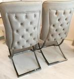 2 Eetkamerstoelen - Eric kuster/ Richmond stijl, Huis en Inrichting, Ophalen, Zo goed als nieuw, Grijs, Modern