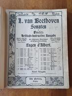 L. van Beethoven – Sonaten Pianoforte 2 boeken uit 1902, Gelezen, Otto Forberg, Ophalen of Verzenden, Algemeen