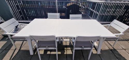 Outdoor Table & Chairs by Trestino, Tuin en Terras, Tuintafels, Gebruikt, Rechthoekig, Metaal, Ophalen