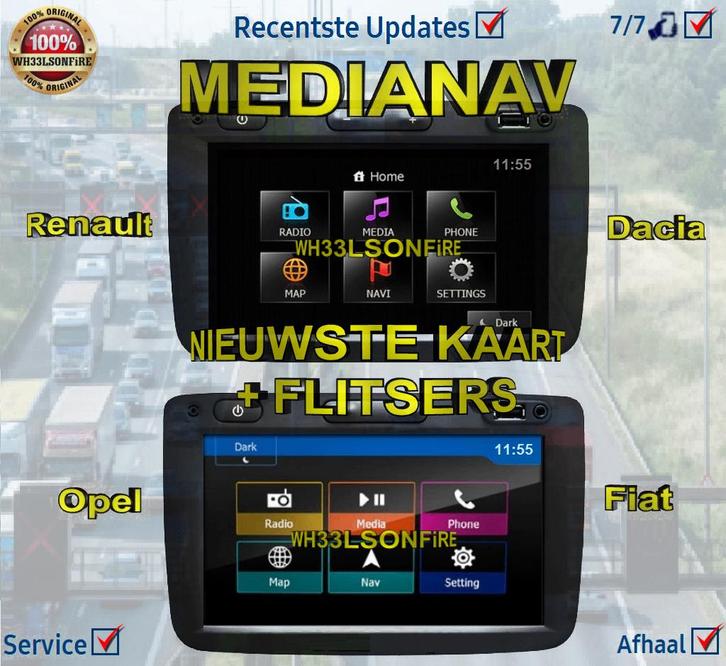 Media-Nav Renault - Dacia - Opel - Fiat 2025 Q2, Computers en Software, Navigatiesoftware, Nieuw, Landkaarten, Heel Europa, Ophalen