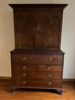 Georgian schrijf cabinet van Cuba mahonie, Ophalen