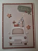 Kaart kerst auto met pakjes, Ophalen of Verzenden, Nieuw, Kerst