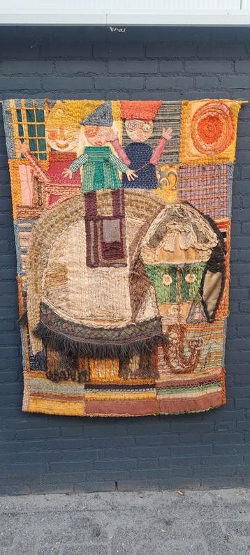 Seventies wandkleed CIRCUS groot beschikbaar voor biedingen