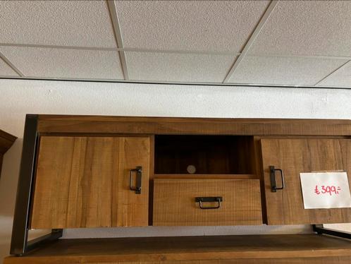 Tv kasten teak hout massief maten hieronder, Huis en Inrichting, Kasten | Televisiemeubels, Nieuw, 25 tot 50 cm, Ophalen