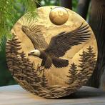 Vintage rond metalen bord Adelaar (20cm), Huis en Inrichting, Woonaccessoires | Wanddecoraties, Ophalen of Verzenden, Nieuw