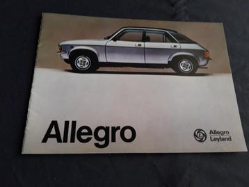folder Allegro ( Leyland - Austin - BL ) programma 1978 beschikbaar voor biedingen