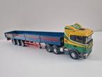 Corgi Scania trekker met open oplegger, Hobby en Vrije tijd, Modelauto's | 1:50, Ophalen of Verzenden, Zo goed als nieuw, Bus of Vrachtwagen