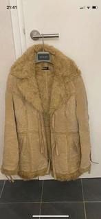 Vintage Joop! Jas met Bontkraag - Beige Maat S, Ophalen, Zo goed als nieuw, Maat 36 (S), Beige