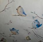 Poplin katoen birds blauw, Blauw, 120 cm of meer, Ophalen of Verzenden, Katoen
