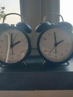 2 leuke zwarte klokjes met alarm, Ophalen, Zo goed als nieuw, Analoog
