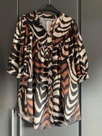 Ruimvallende print blouse met pofmouw 40 - 48 34,99, Ophalen of Verzenden, Nieuw, Bruin, Blouse of Tuniek