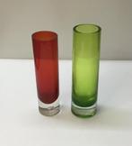 Mooie set dikwandige glazen cilinder vazen, Huis en Inrichting, Woonaccessoires | Vazen, Minder dan 50 cm, Glas, Ophalen of Verzenden