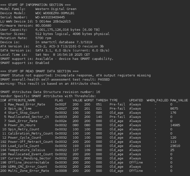 WDC WD60EZRX-00MVLB1 WD-WX31D3409445 Western Digital Green H, Computers en Software, Harde schijven, Desktop, Ophalen of Verzenden