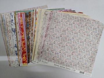 Allerlei losse vellen Srappapier A3 (30,5 x 30,5 cm)  beschikbaar voor biedingen