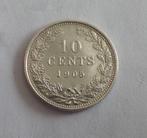 Wilhelmina 10 cent 1905, Zilver, Ophalen of Verzenden, 10 cent, Koningin Wilhelmina