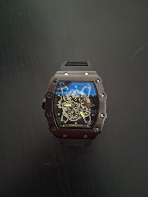 Richard mille zwart, Sieraden, Tassen en Uiterlijk, Sporthorloges, Nieuw, Zwart, Ophalen of Verzenden