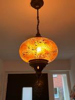 Oosterse hanglamp – glas mozaïek in warme oranje tinten, Huis en Inrichting, Lampen | Hanglampen, Ophalen, Oosters, Minder dan 50 cm