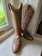 Western leren cowboy laarzen 37, Hoge laarzen, Taft, Beige, Ophalen of Verzenden