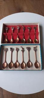 12 Lepeltjes Dierenafbeeldingen Rhodesia, Antiek en Kunst, Antiek | Bestek, Ophalen of Verzenden