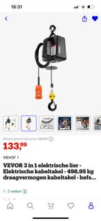 Te koop nieuwe electrische lier (niet gebruikt, nog in doos), Doe-het-zelf en Verbouw, Gereedschap | Overige machines, Verzenden