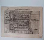 5 / Plattegrond Vianen - Vyanen Gravure uit 1634 M. Boxhorn, Antiek en Kunst, Kunst | Etsen en Gravures, Ophalen of Verzenden
