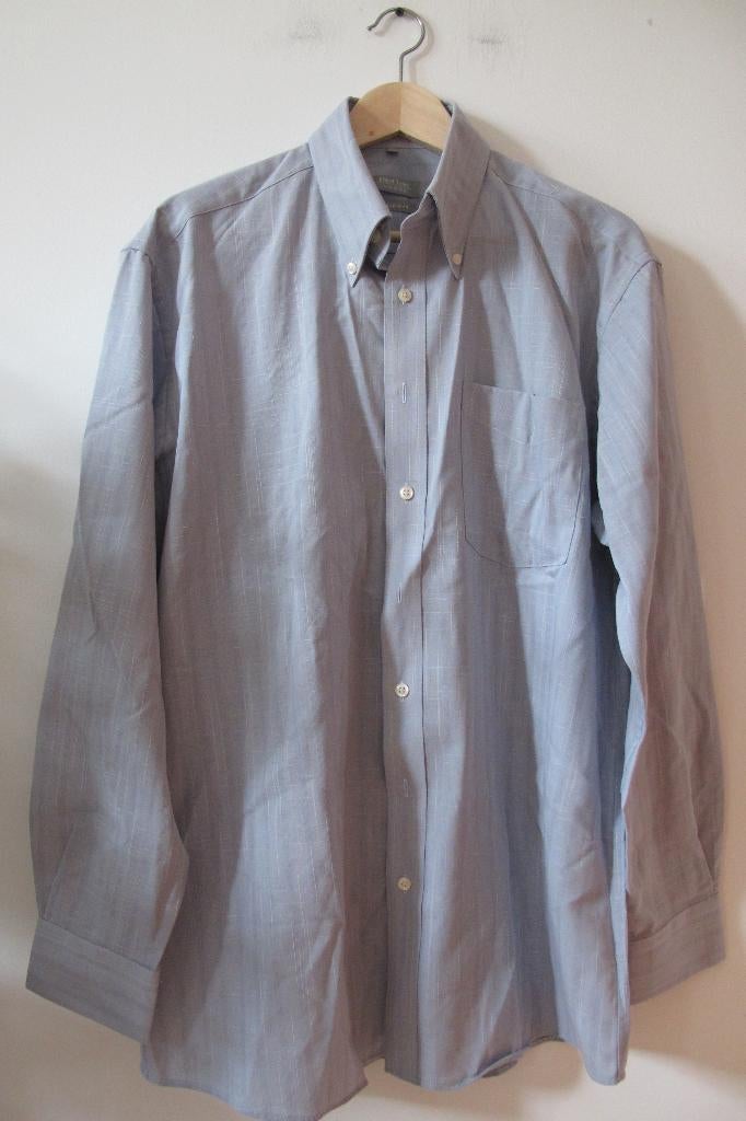 Canda heren overhemd, maat L, Kleding | Heren, Overhemden, Blauw, Ophalen of Verzenden, Zo goed als nieuw, Halswijdte 41/42 (L)