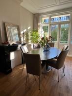 6x Bert Plantagie Design Stoelen – Taupe/Beige – Nette Staat, Huis en Inrichting, Ophalen, Overige kleuren, Design, Leer