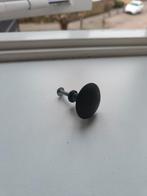 12 zwarte kastknopjes, Ophalen of Verzenden, Gebruikt, Kunststof