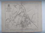 16 / Haskerland met o.a. Joure Zeldzame litho uit 1861, Ophalen of Verzenden