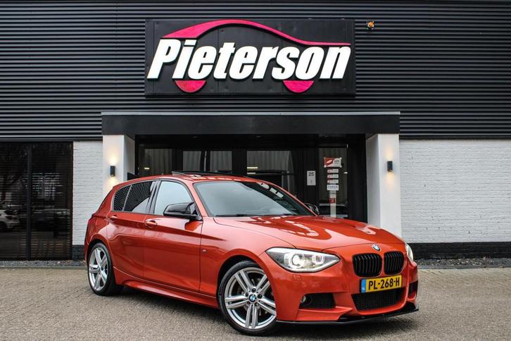 BMW 1-serie 125d 255PK M-Pakket PANO XENON H&K STOELVER PDC, Auto's, BMW, Bedrijf, Te koop, 1-Serie, ABS, Airbags, Airconditioning