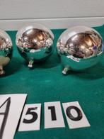kerstballen retro groot glas zilver 2 stuks, [no510a], Diversen, Ophalen of Verzenden