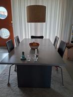Eettafel grijs, met tussenstuk, Ophalen, Gebruikt, 200 cm of meer, 50 tot 100 cm