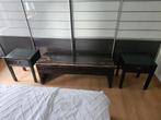 Vintage sidetable/tv meubel en bijbehorende nachtkastjes, Huis en Inrichting, Slaapkamer | Nachtkastjes, Ophalen, Zo goed als nieuw