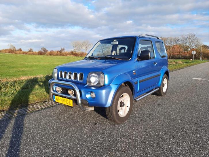 Suzuki Jimny 1.3 JLX 4WD 2004 Blauw S-limited handgeschakeld, Auto's, Suzuki, Particulier, Jimny, 4x4, Airbags, Airconditioning