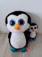 Ty beanie boo Waddles pinguïn 40 cm en 22 cm, Overige typen, Ophalen of Verzenden, Zo goed als nieuw