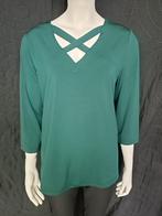 Elegante Donkergroene Blouse met bandjes bij de hals, Kleding | Dames, Blouses en Tunieken, Bonprix, Verzenden, Maat 42/44 (L)