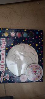 Schilder je eigen 3 d rond tegel eenhoorn, Ophalen of Verzenden, Nieuw, Knutselwerk