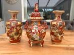 Japanse keramieken Satsuma vazen, Ophalen of Verzenden