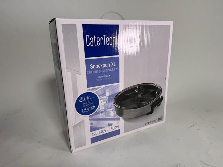 CaterTech Snackpan XL, Huis en Inrichting, Keuken | Potten en Pannen, Nieuw, Inductieplaat, Keramische plaat, Verzenden