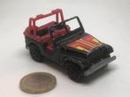 Jeep Zwart met Rood, Majorette, Hobby en Vrije tijd, Majorette, Gebruikt, Ophalen of Verzenden, Auto