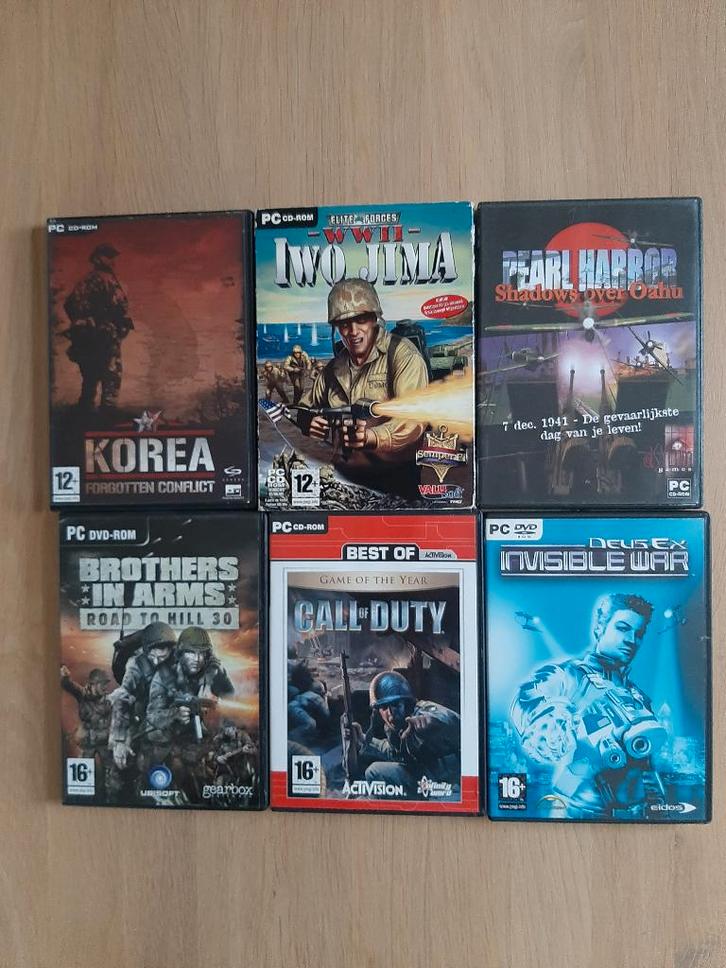 6 pc cd rom, Spelcomputers en Games, Games | Pc, Zo goed als nieuw, Avontuur en Actie, 1 speler, Vanaf 12 jaar, Ophalen of Verzenden