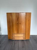 70s Houten Kast met Lades en Deuren, Huis en Inrichting, Kasten | Kledingkasten, Ophalen, Gebruikt, 100 tot 150 cm, Eikenhout