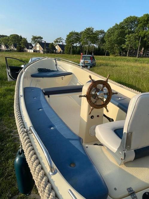 Corsiva 430 Classic sloep, Watersport en Boten, Sloepen, Gebruikt, Tot 10 pk, 3 tot 6 meter, Buitenboordmotor, Benzine, Polyester