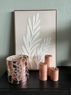 PTMD grote leopard rosé goud glazen (bloem) pot nieuw, Huis en Inrichting, Woonaccessoires | Vazen, Overige kleuren, Nieuw, Ophalen of Verzenden