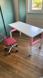 Ikea bureau Pahl + bureaustoel, Huis en Inrichting, Bureaus, Ophalen, In hoogte verstelbaar, Gebruikt, Bureau