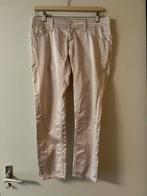 Poederroze glanzende broek Calvin Klein Jeans W28, Kleding | Dames, Maat 38/40 (M), Ophalen of Verzenden, Roze, Lang