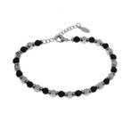 18cm tot 21cm Lava Armband Heren Verstelbaar RVS Natuursteen, Birgitta-Gracht 33, 6465 EL Kerkrade, Nederland, Verzenden, Nieuw