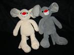 clini clown muis wit 30 cm groot, Ophalen of Verzenden, Zo goed als nieuw, Overige typen