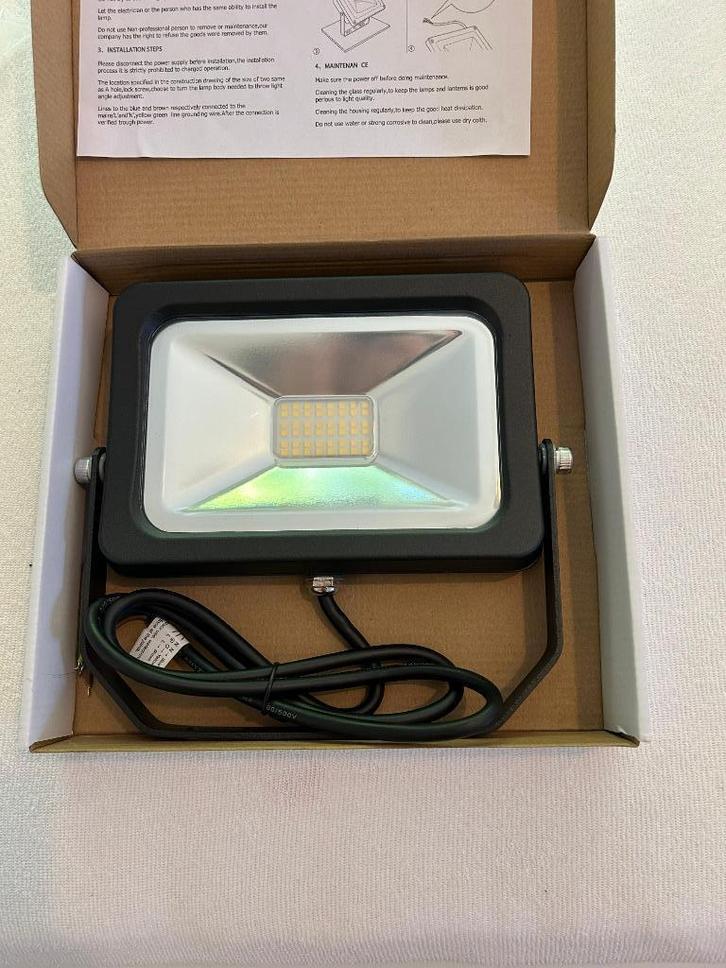 Led Breedstraler, Nieuw, Krachtig, IP65, CE & ROHS, Tuin en Terras, Buitenverlichting, Nieuw, Aluminium, Minder dan 50 watt, Netvoeding
